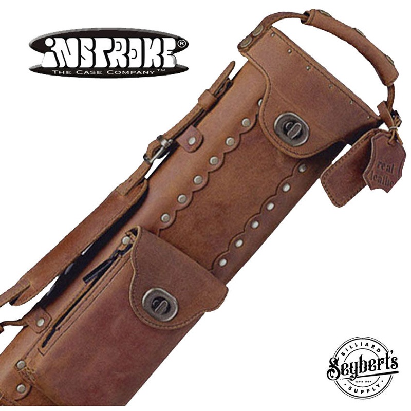 Instroke Buffalo Leather 3×7 Pool Cue Case – BC3X7