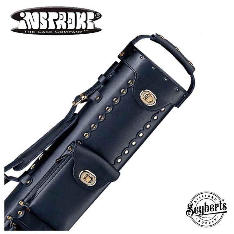 Instroke Leather Cowboy Black 2×2 Pool Cue Case – LC2X2B