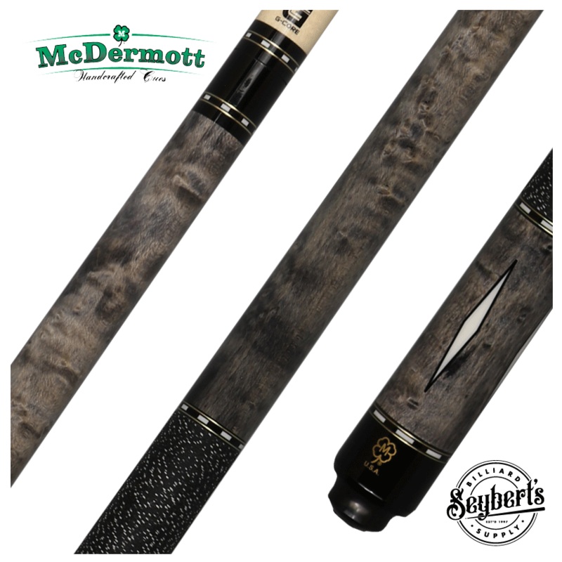 McDermott G Series Light Gray Stained Maple with White Urethane Diamond Inlays Pool Cue – G302