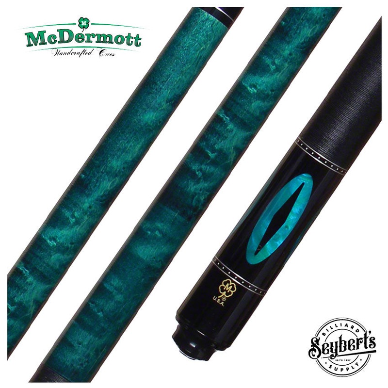 McDermott G Series Teal Stained Maple with Teal Pearl Inlays Pool Cue – G213