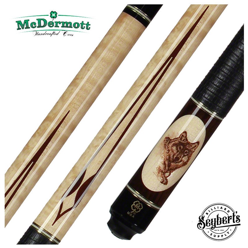McDermott G Series Wildfire Wolf Head Pool Cue – G320