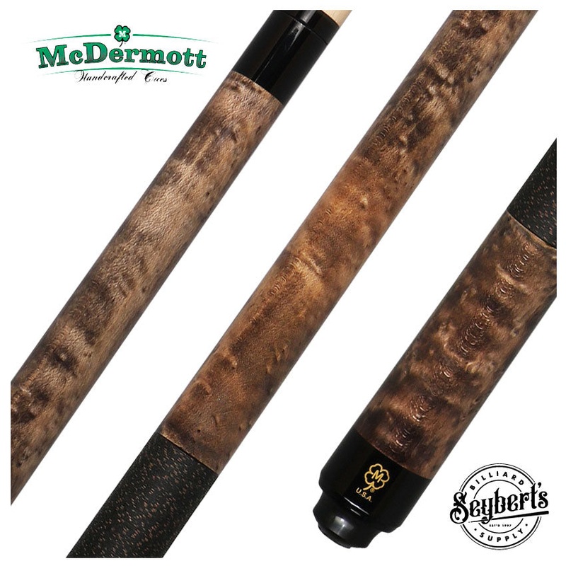 McDermott  GS Series Double Washed Gray and Natural Walnut Stained Birdseye Maple Pool Cue – GS07