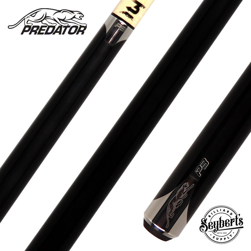 Predator P3 Cue – Black No Wrap Uni-Loc – P3BN