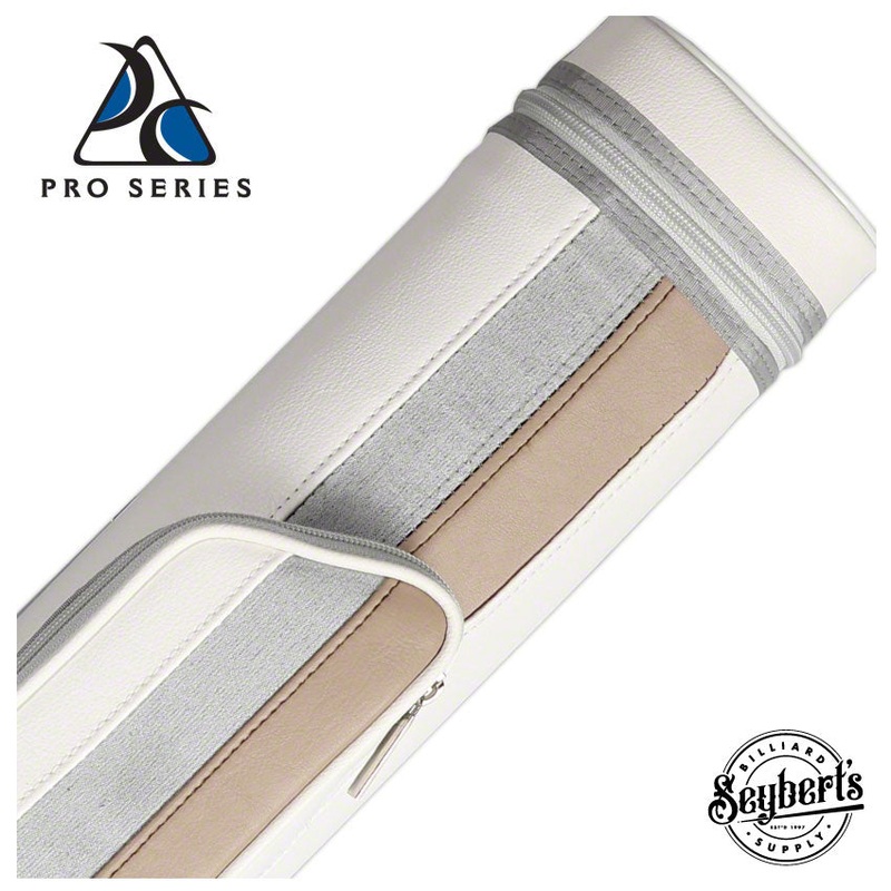 Pure X White/Grey 2×2 Hard Pool Cue Case – PXC522W