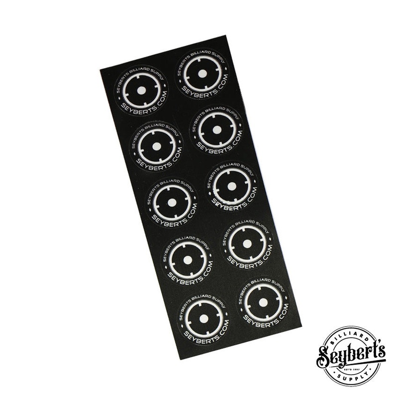 Seyberts Pool Table Spots – Sheet of Ten