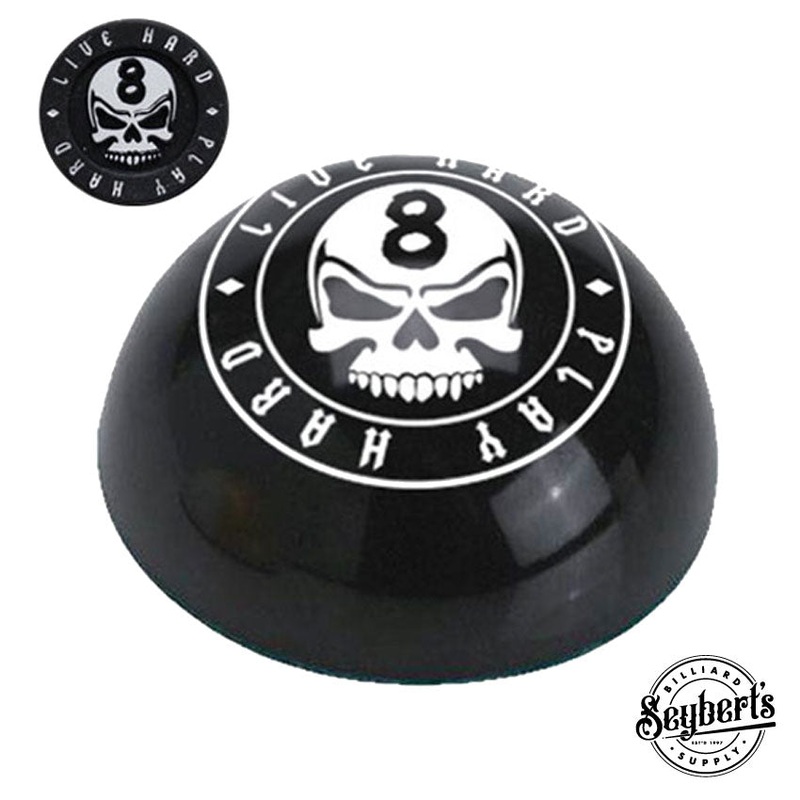 Black Live Hard Pool Table Pocket Marker