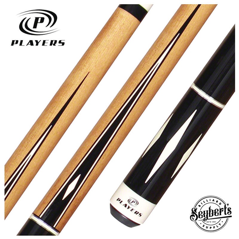 Players Classic Series Antique Maple 4 Point Graphic Pool Cue – C804