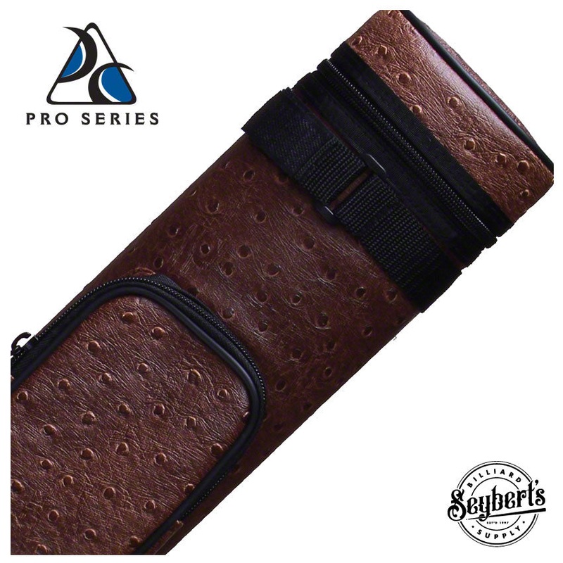 Pro Series Traditional Brown 2×2 Hard Pool Cue Case – PR22VB