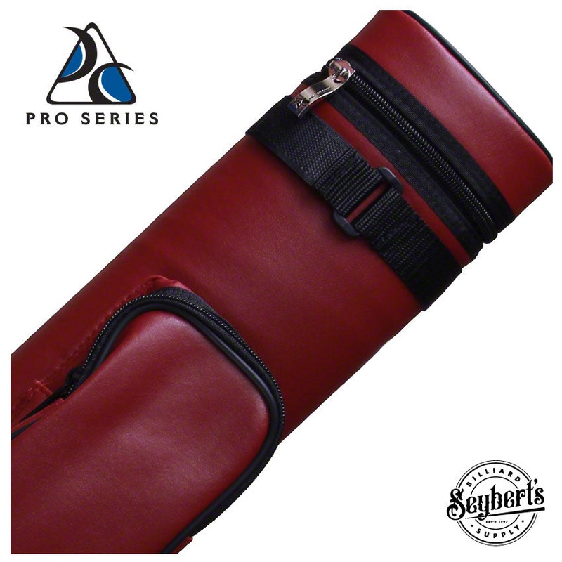 Pro Series Traditional Burgundy 2×2 Hard Pool Cue Case – PR22VC