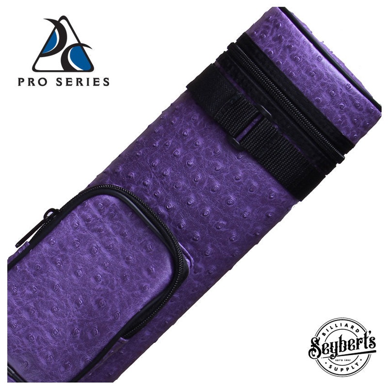 Pro Series Traditional Purple 2×2 Hard Pool Cue Case – PR22VPR