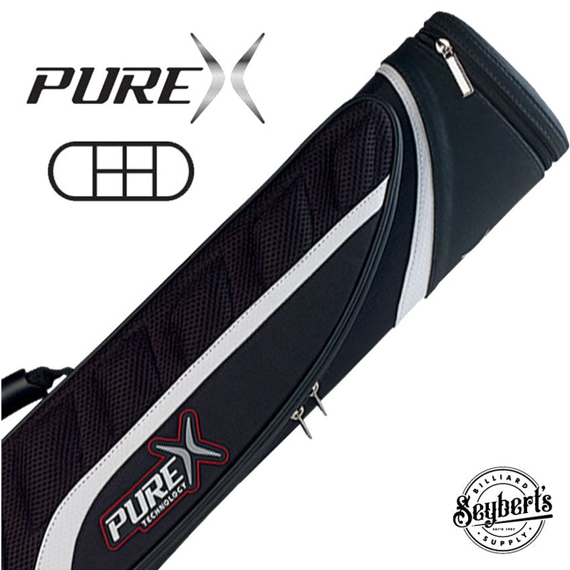 Pure X Special Edition Black/White 2×4 Hard Pool Cue Case – PXC2034W-DIS