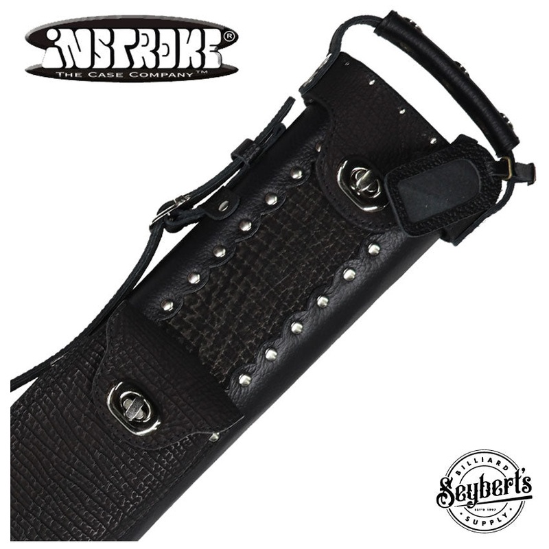 Instroke Custom Sharkskin Black 3×5 Pool Cue Case – SPINSSHARK35CH