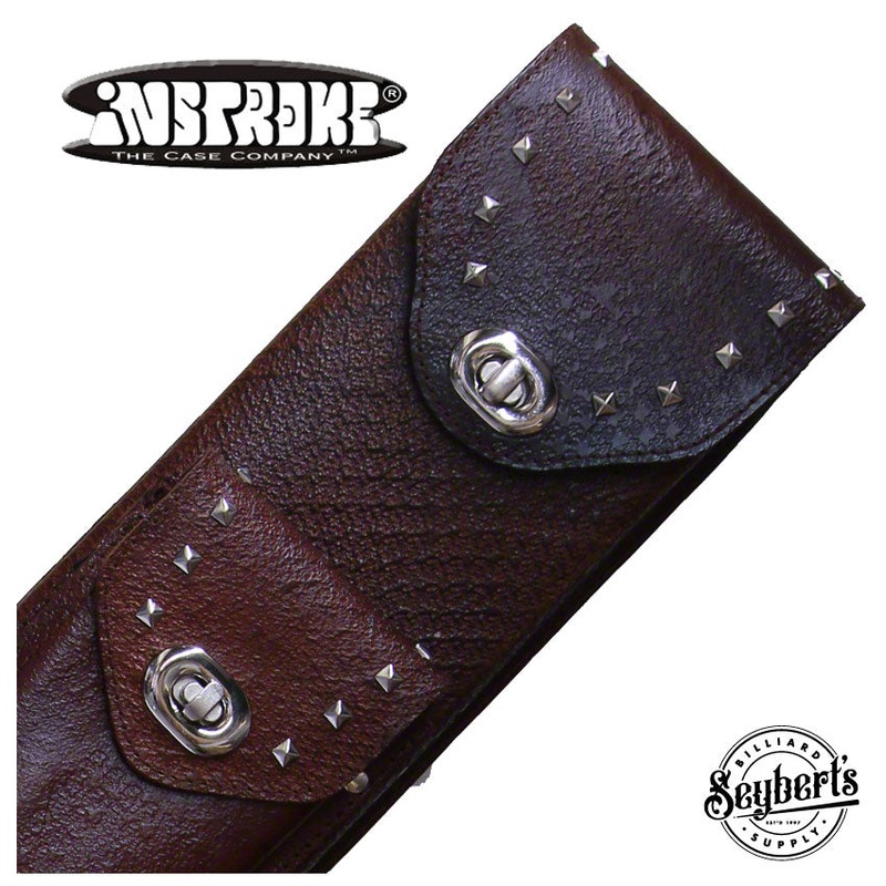 Instroke FIT-C Brown Leather 2×4 Pool Cue Case – FIT24C