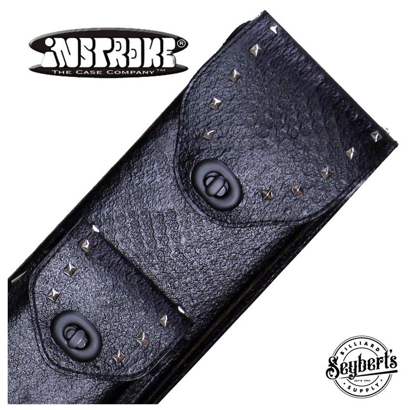 Instroke FIT-D Black Leather Pool 2×4 Cue Case – FIT24D