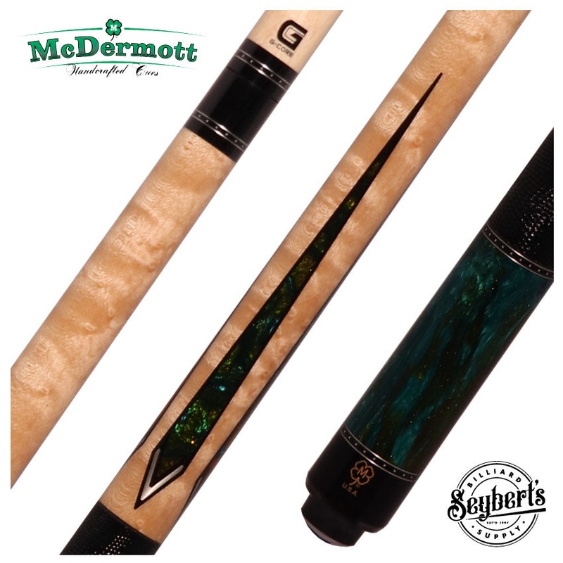 McDermott G Series Birdseye Maple with Alpha Quartz Gold Pearl Points Pool Cue – G434