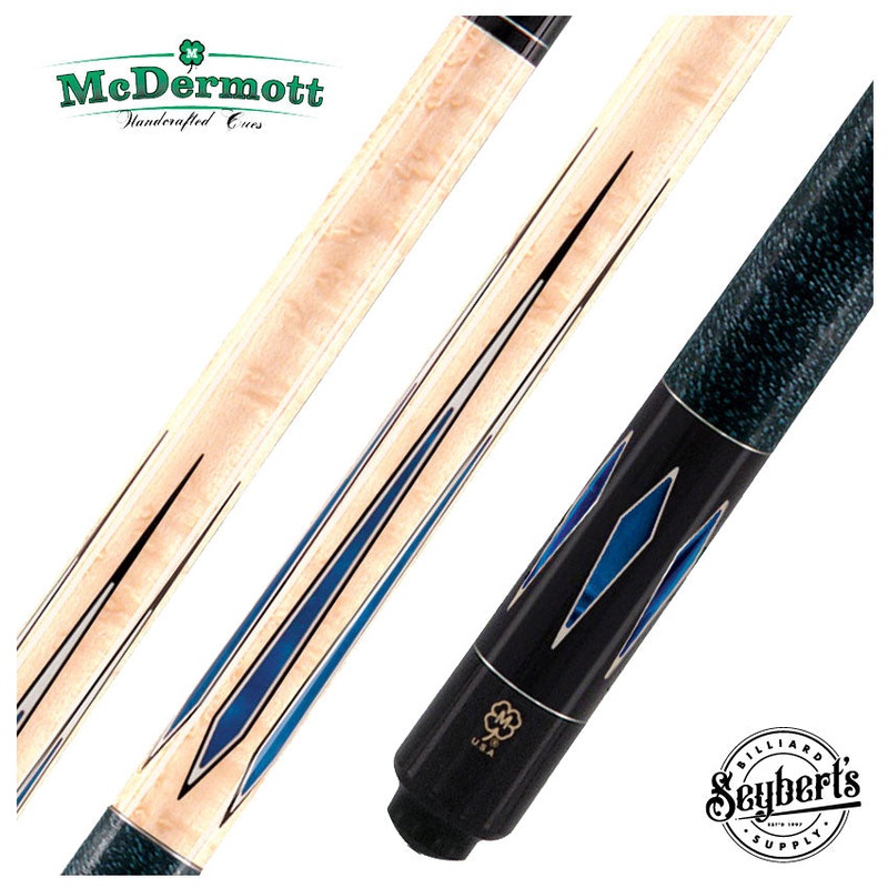 McDermott G Series Birdseye Maple with Blue Pearl Points Pool Cue – G324
