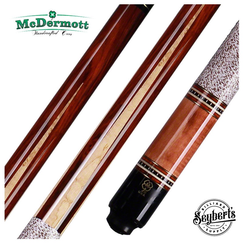 McDermott G Series Cocobolo Forearm with Birdseye Maple Points Pool Cue – G330