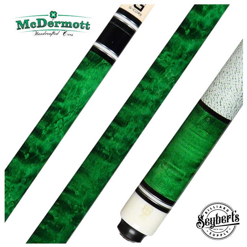 McDermott G Series Emerald Stained Birdseye Maple Pool Cue – G240