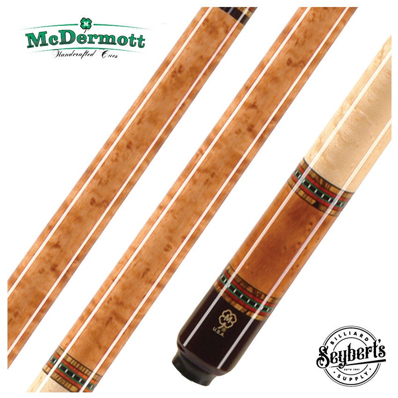 McDermott G Series Light Cherry Stained Birdseye Maple Pool Cue – G229