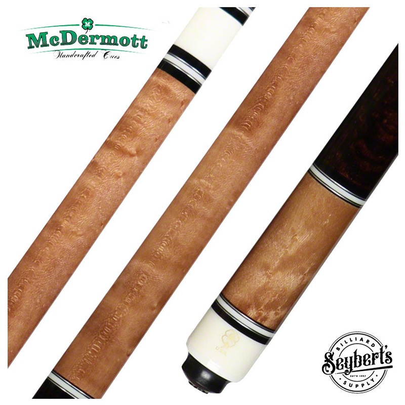 McDermott Select Series Walnut Stained Maple with Dark English Stained Maple No Wrap Pool Cue – SL04 -DIS