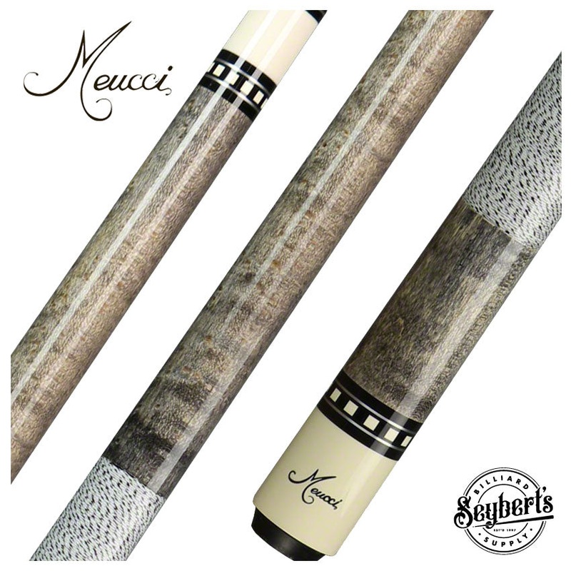 Meucci Grey Stained Maple Pool Cue with Pro Shaft – JSSPRO
