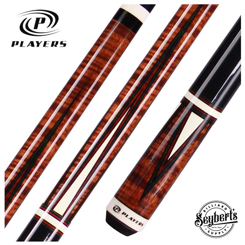 Players Classic Series Antique Brown Stained 4 Point Pool Cue – C811