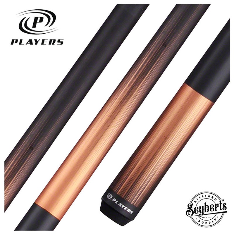 Players Classic Series Matte Captain Copper and Black Graphic Pool Cue – C704