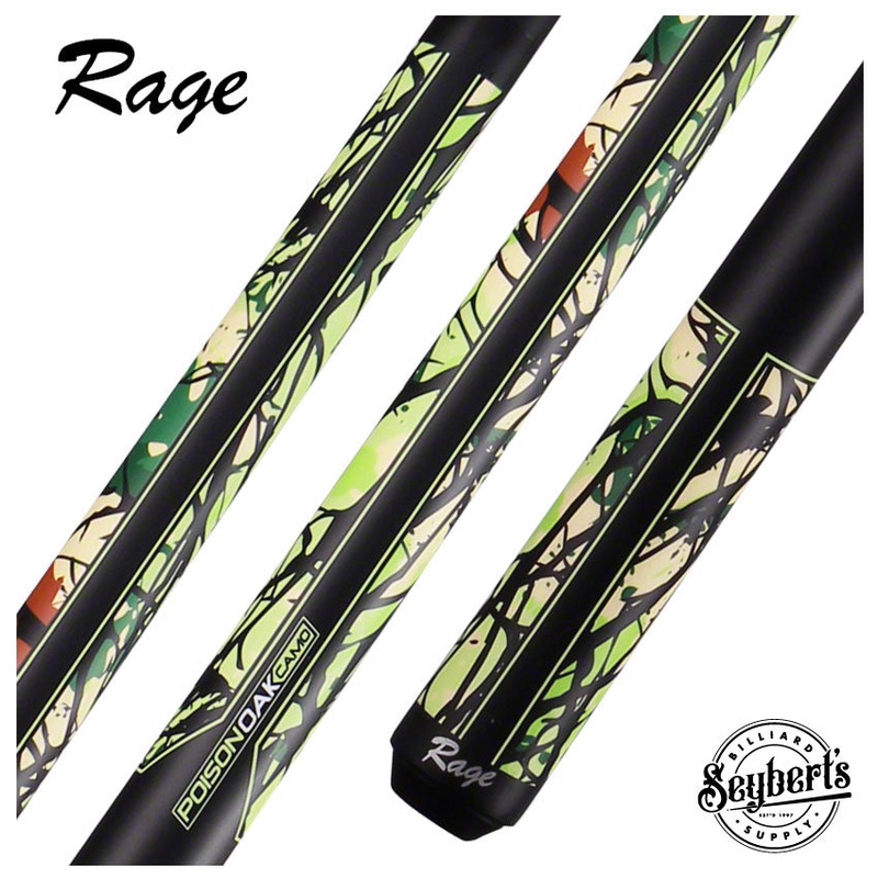 Rage Green Poison Oak Camo Pool Cue – RGCG
