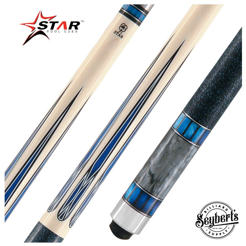 Star Blue and Grey Pearl Cue – SP03