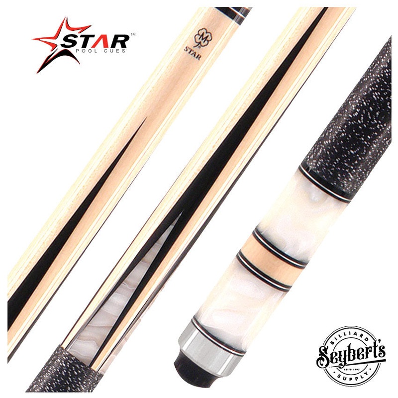Star White Pearl and Point Cue – S25