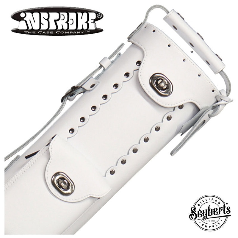 Instroke Leather Cowboy White 3×5 Pool Cue Case – LC3X5W