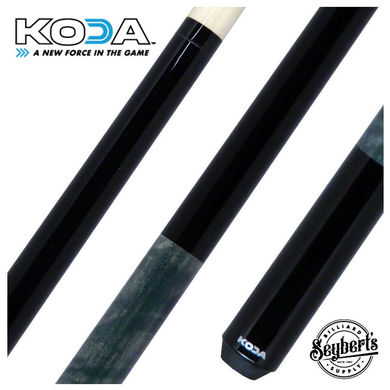 KODA Black with Gray-Stained Maple Pool Cue – KD23