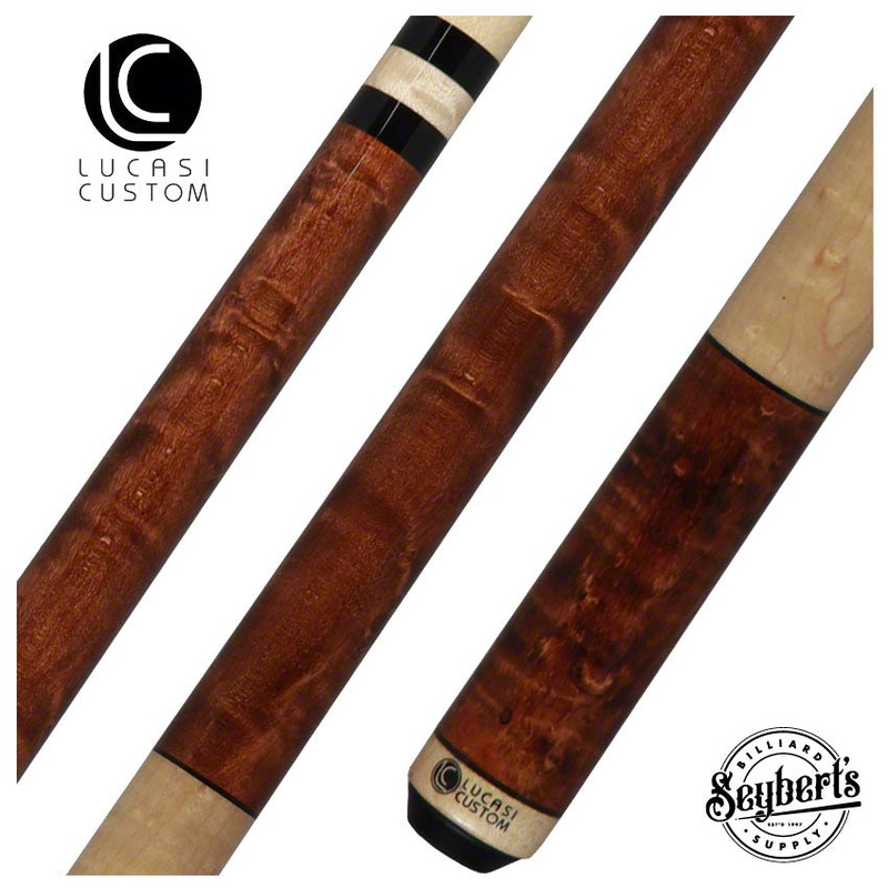 Lucasi Zero Flexpoint Antique Birdseye, Natural Maple Wrapless Pool Cue – LZC2