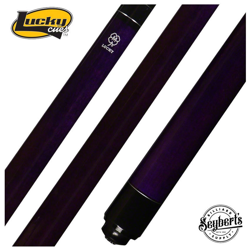 Lucky Purple Stained Maple No Wrap Pool Cue – L69