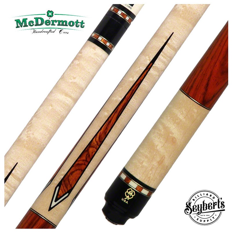 McDermott  G Series Birdseye Maple with Cocobolo Points Wrapless Pool Cue – G519