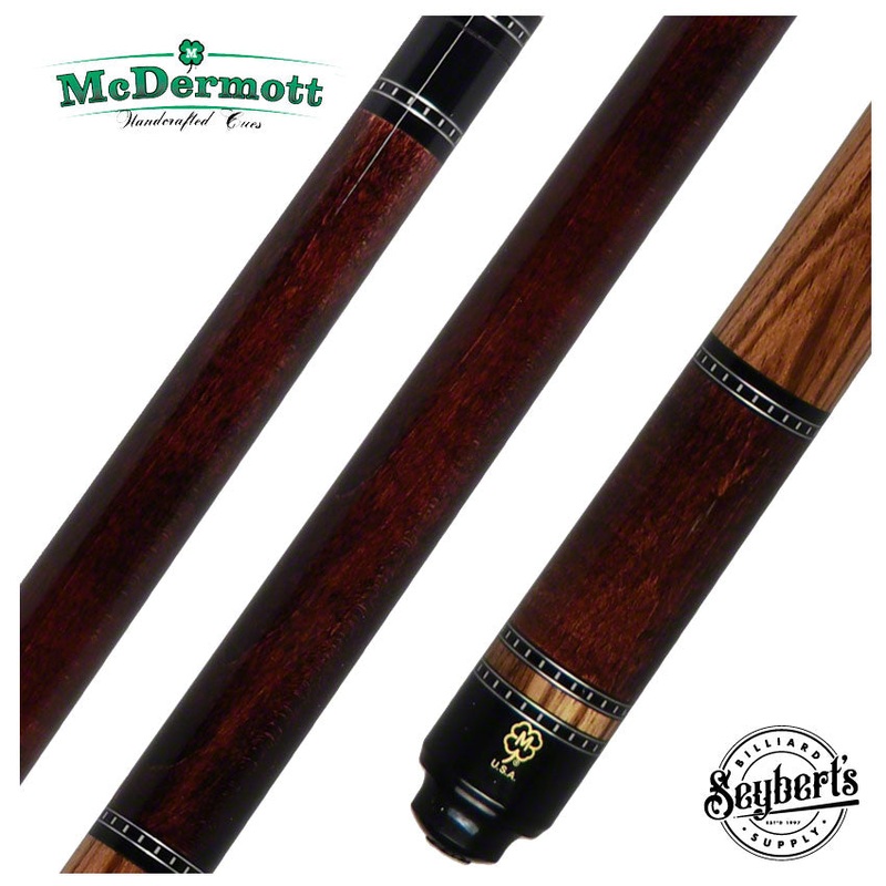 McDermott G Series Dark English Stained Maple with Zebrawood Wrapless Pool Cue – G437
