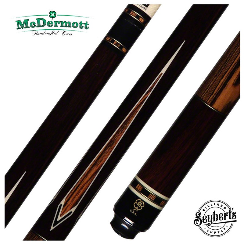 McDermott G Series Rosewood Forearm with Bocote Points Wrapless Pool Cue – G520