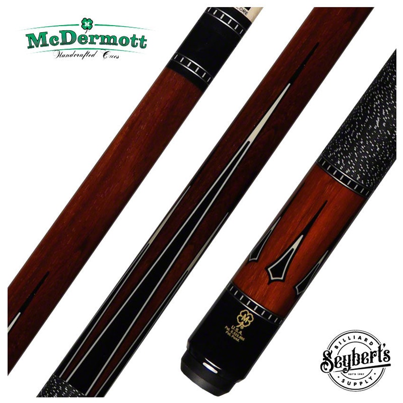 McDermott H Series Cocobolo with Black and White Points Pool Cue – H751