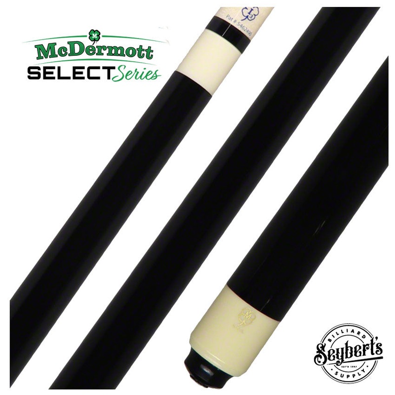 McDermott Select Series Black Painted Maple No Wrap Pool Cue – SL07
