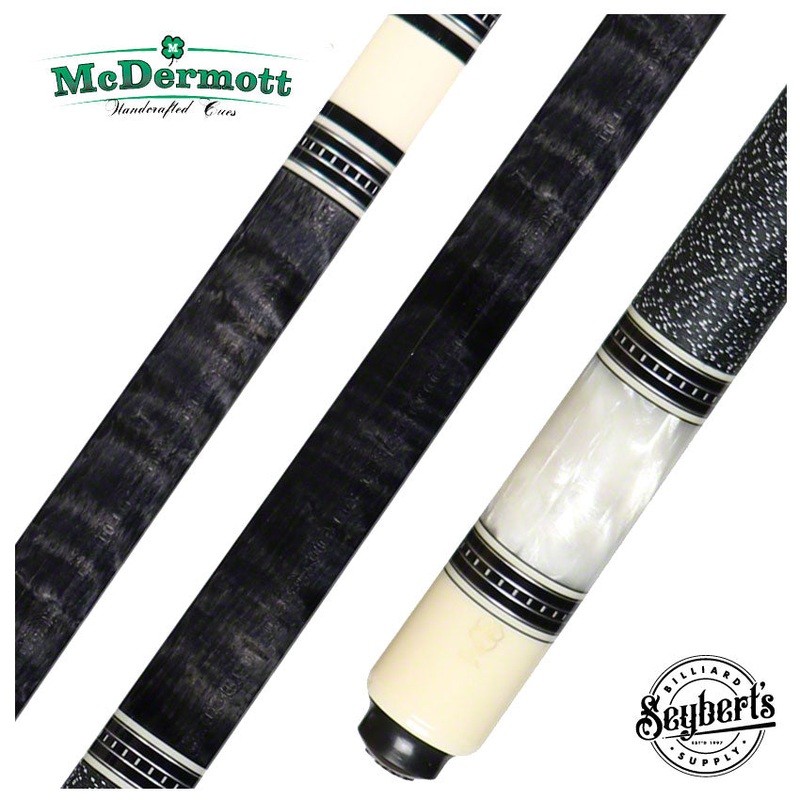 McDermott Select Series Titanium Gray Stained Birdseye Maple with White Pearl Pool Cue – SL02