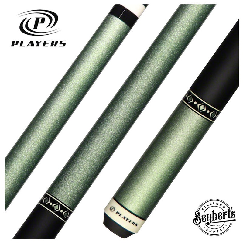 Players Classic Series Metallic Green Graphic Pool Cue – C604