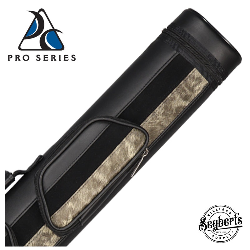 Pro Series Black/Gunmetal 2×2 Hard Pool Cue Case – PXC522B