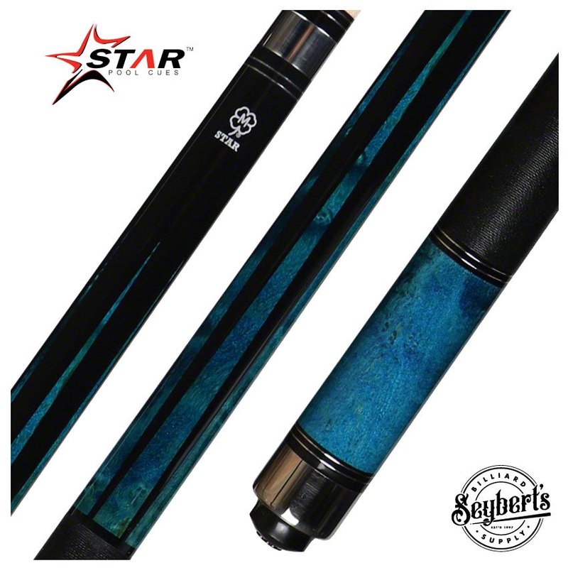 Star Black and Blue 6 Point Cue – S74