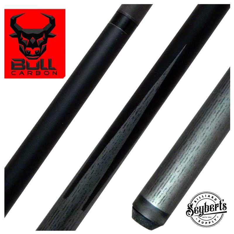 Bull Carbon Black and Grey Sneaky Pete Pool Cue with Bull Carbon Shaft – LD6