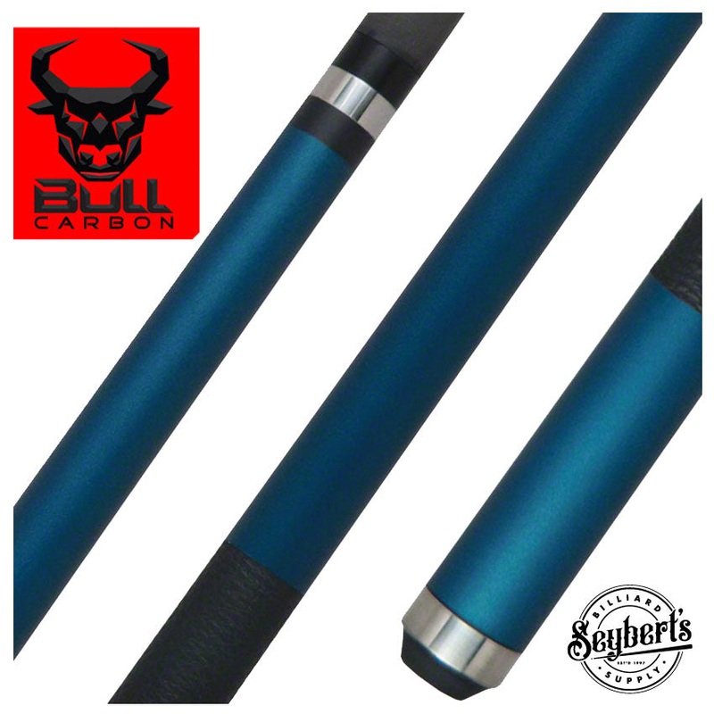 Bull Carbon Teal Stained Pool Cue with Bull Carbon Shaft – LD14