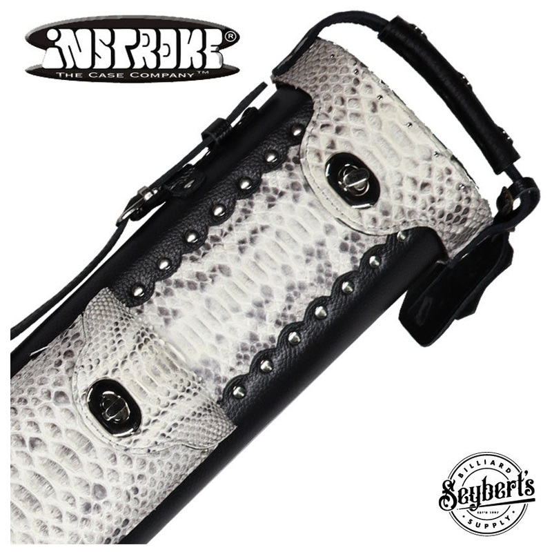 Instroke Custom Python Skin & Leather 3×5 Pool Cue Case – LTD35PYT