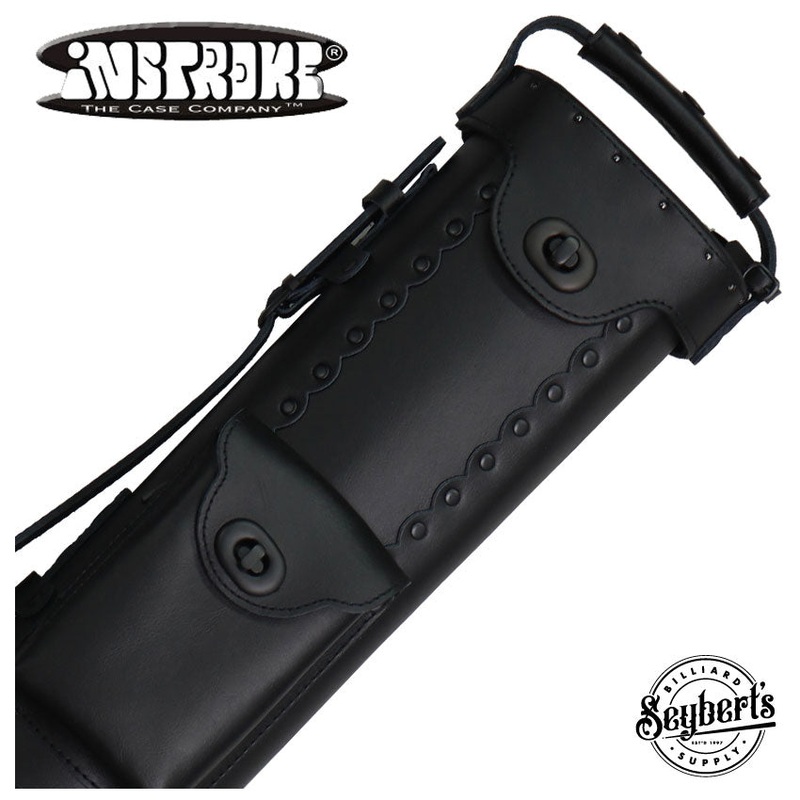 Instroke Leather Cowboy Black-Out 2×3 Pool Cue Case – LC2X3BO