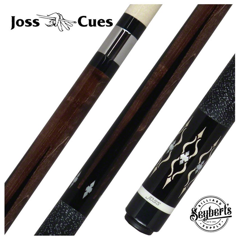 Joss Brown-Stained Curly Maple with Maple Inlays Pool Cue – JC20-154