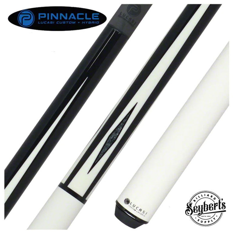 Lucasi Pinnacle White & Black Sneaky Pete Play Cue – LPSP