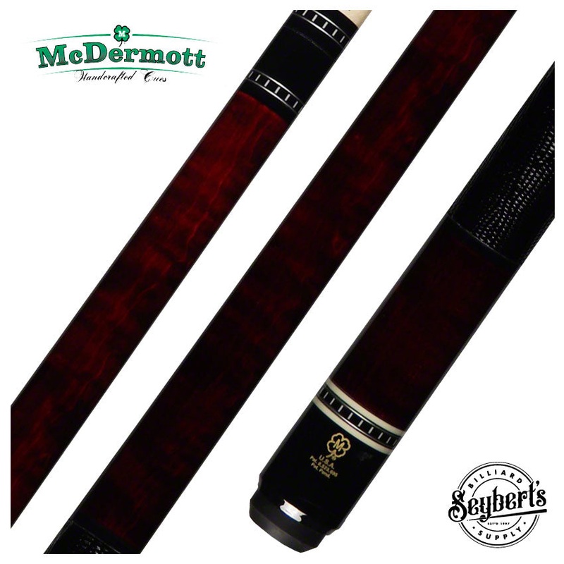 McDermott H Series Burgundy Stained Curly Maple Pool Cue – H651